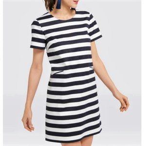 Draper James Dress Shift Stripe Navy Nautical 10